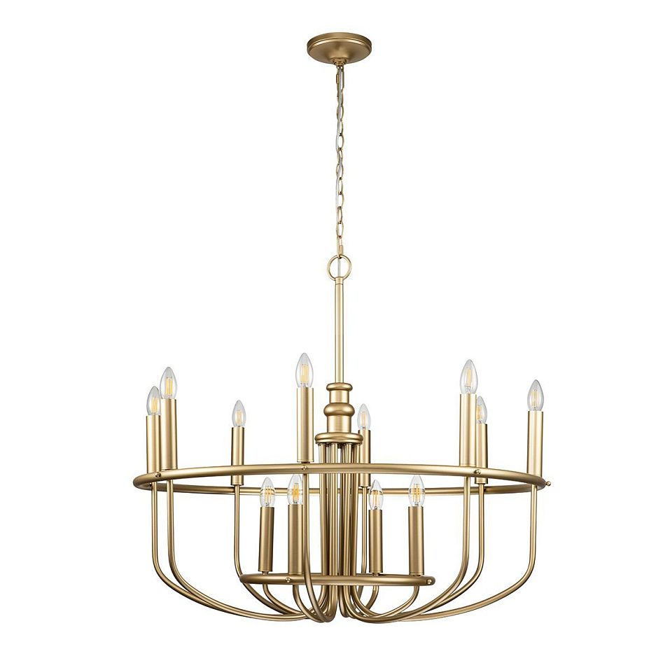 KL-CAPITOL-HILL12-PNBR CAPITOL Painted Natural Brass/// подвесной E14 12х40  х   