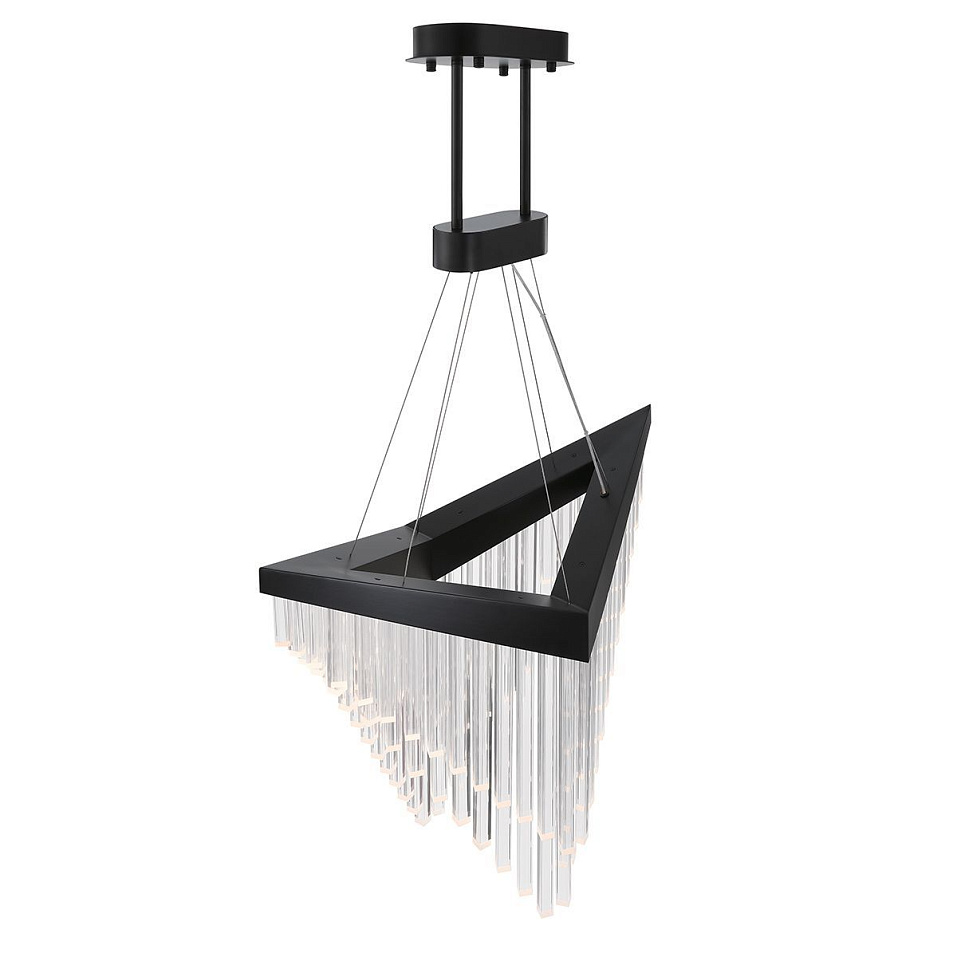 QN-VIVIEN-P-L-BK VIVIEN Matte Black/Clear// подвесной LED 1х40  х   