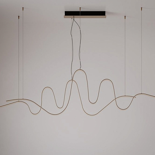 027S1M14.CE/UL BISSA SUSPENSION Délabré Brass /// подвесной LED 2х22,5  х  027S1M14.CE/UL