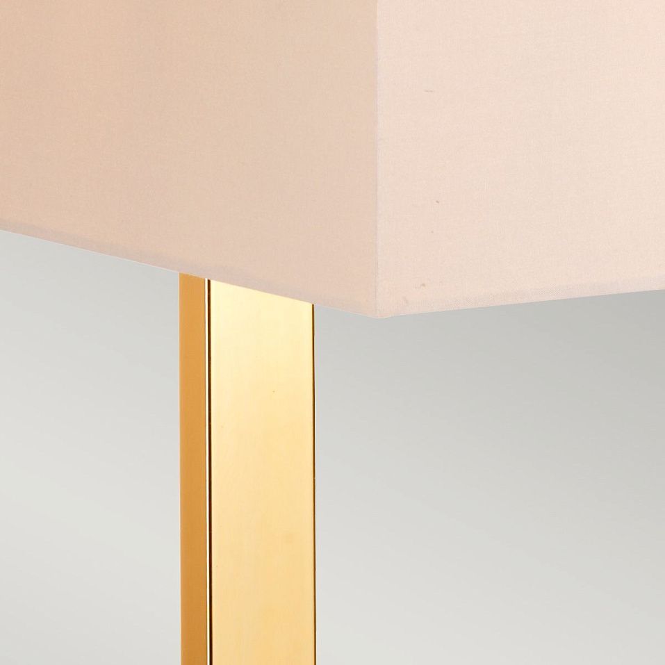 PLEIN-TL PLEIN Dark Brown/Polished Gold/Beige// настольный E27 1х60  х   