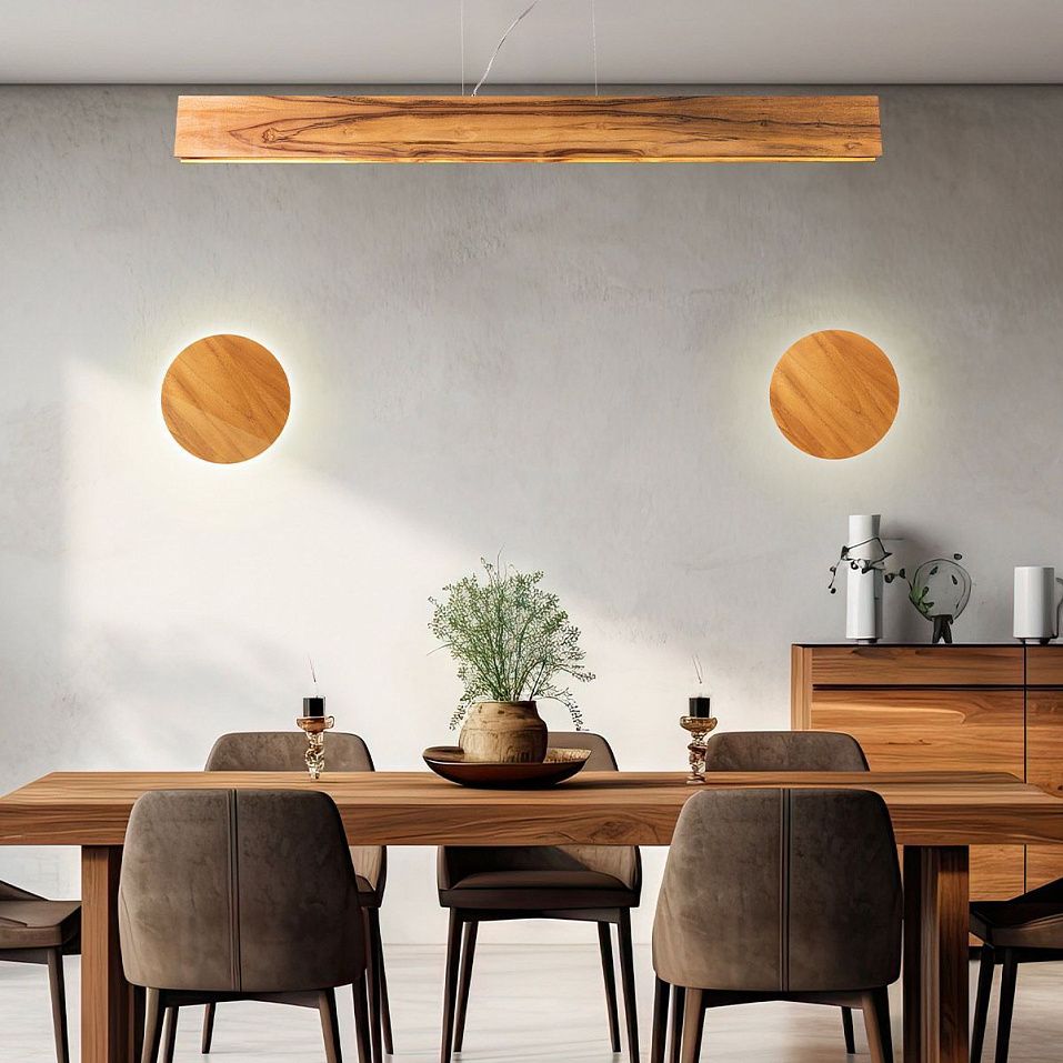 QN-CLEAN-LED-WB-25-TEAK CLEAN Teak Veneer/Teak Veneer//матовый настенный LED 1х8  х   