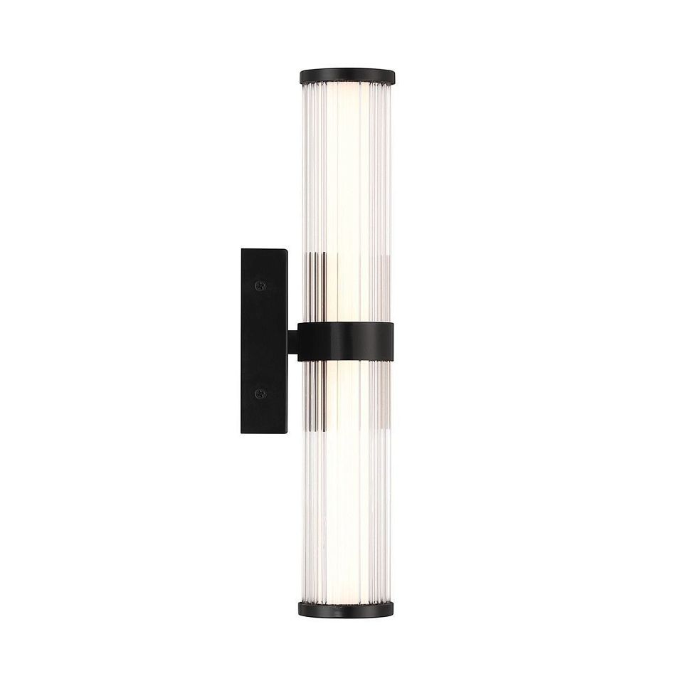 QN-FAYTON-S-BK FAYTON Matte Black/Clear// настенный LED 1х14  х   