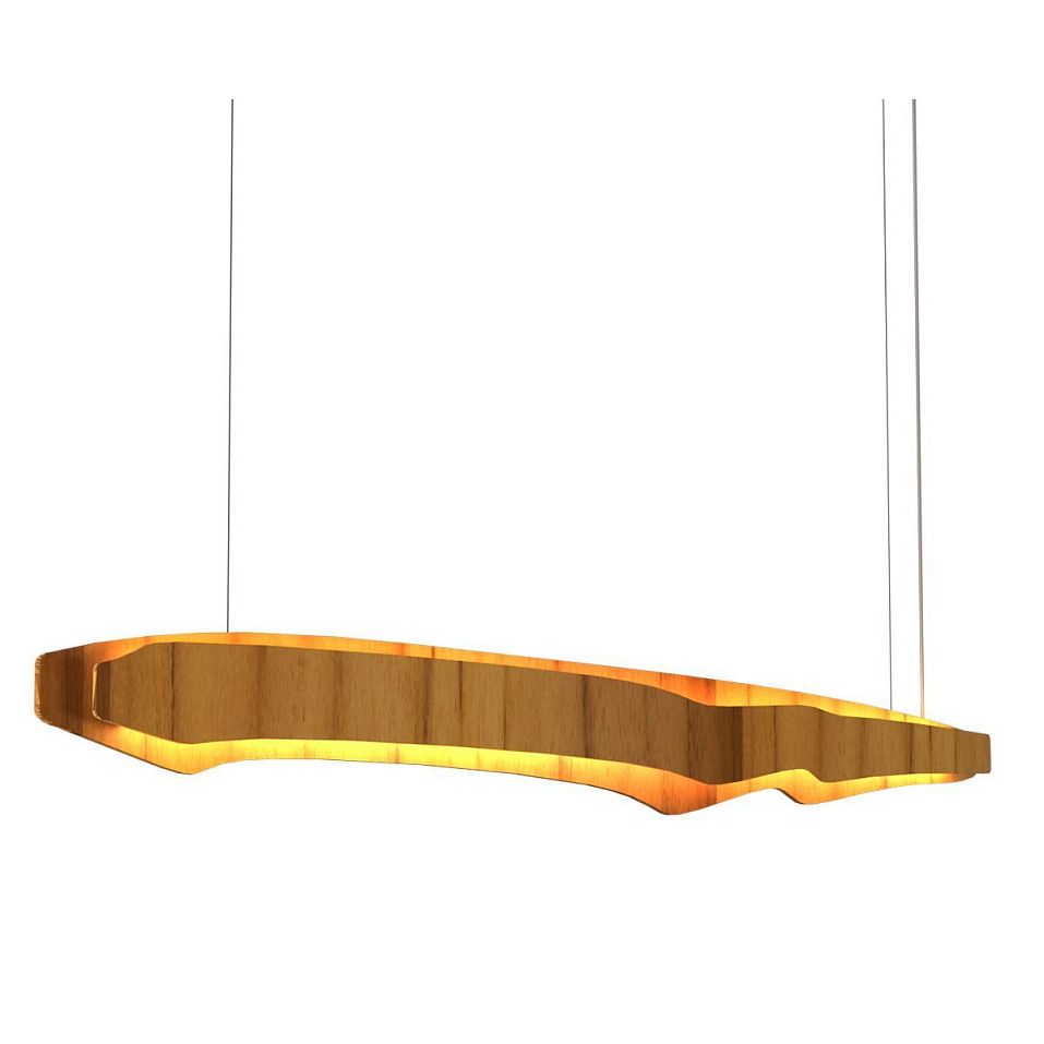 QN-HORIZON-LED-LP-140-TEAK HORIZON Teak Veneer /Teak Veneer//матовый подвесной LED 1х65  х   