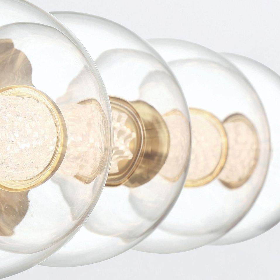 QN-ATOMO-4W-BG ATOMO Brushed Gold/Clear// настенный LED 1х13  х   