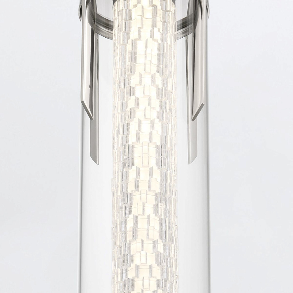 QN-ESPADA-1P-PC ESTRADA Polished Chrome/Clear//прозрачный подвесной LED 1х18  х   