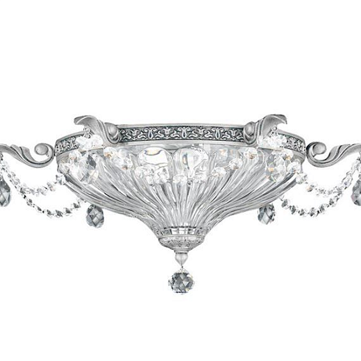 5634 80 O MILANO roman silver/optic crystal// потолочный E14 3х40  х  5634 80 O