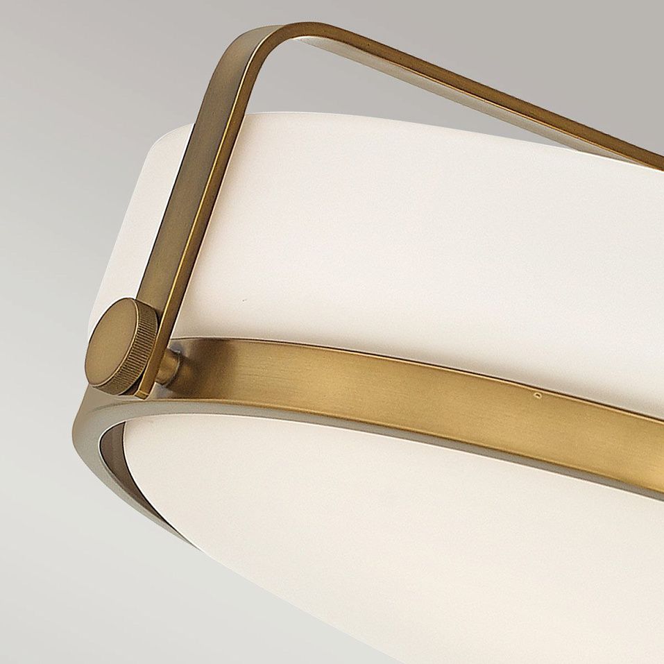 HK-HARPER-SFS-HB HARPER Heritage Brass/Opal Etched// потолочный E27 3х60  х   