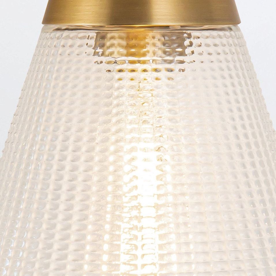 QN-WILLARD-1WB-VBS-PG  WILLARD Vintage Brass /Clear Prismatic// настенный E27 1х60  х   