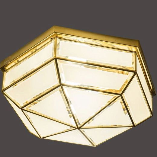 416.08.64 RILEGATO gold/white// потолочный E27 2х60  х  416.08.64