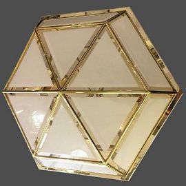 418.08.64 RILEGATO gold/white// потолочный E27 2х60  х  418.08.64
