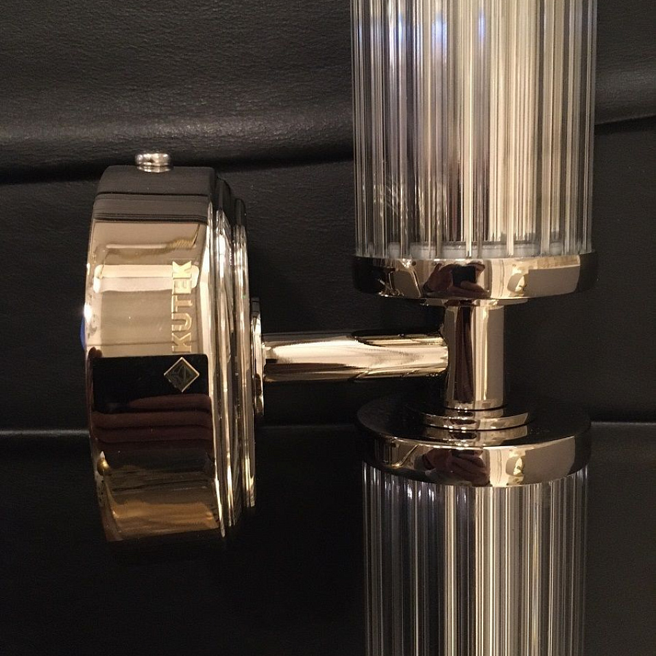 SAL-K-2(BN) SALETTO shiny nickel/clear// настенный E14 2х40  х   