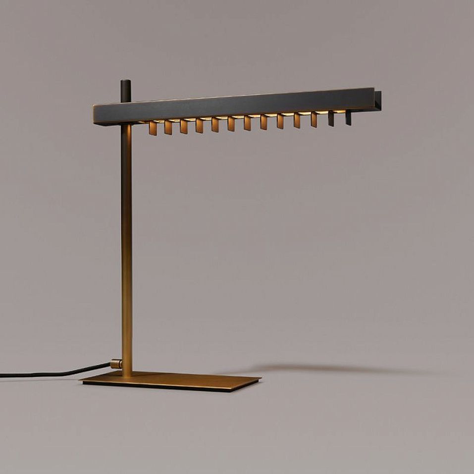 021T1M12.CE VCM Table Dark Burnished Brass /Dark Burnished Brass // настольный LED 1х6  х   