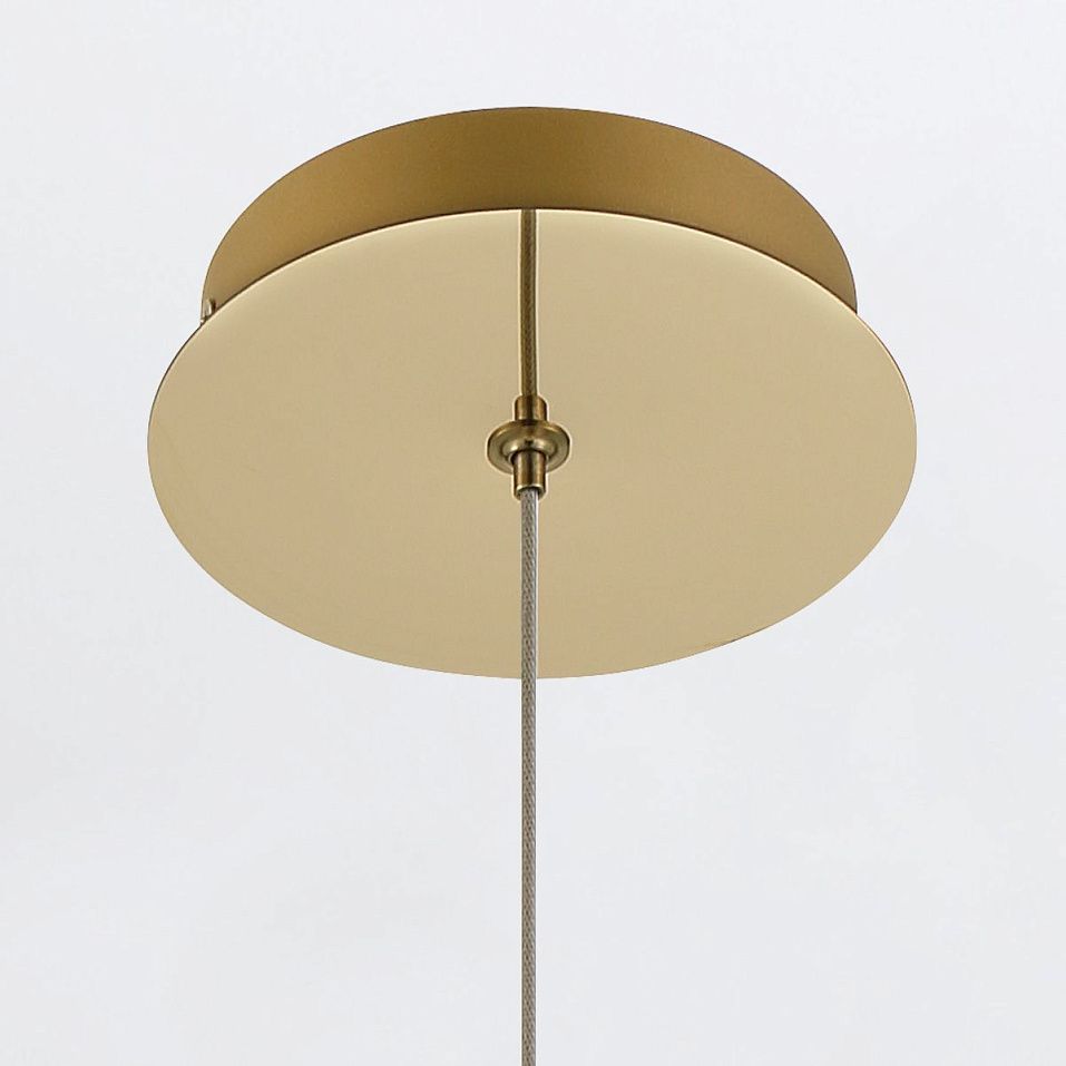 QN-ATOMO-1P-BG ATOMO Brushed Gold/Clear// подвесной LED 1х9  х   