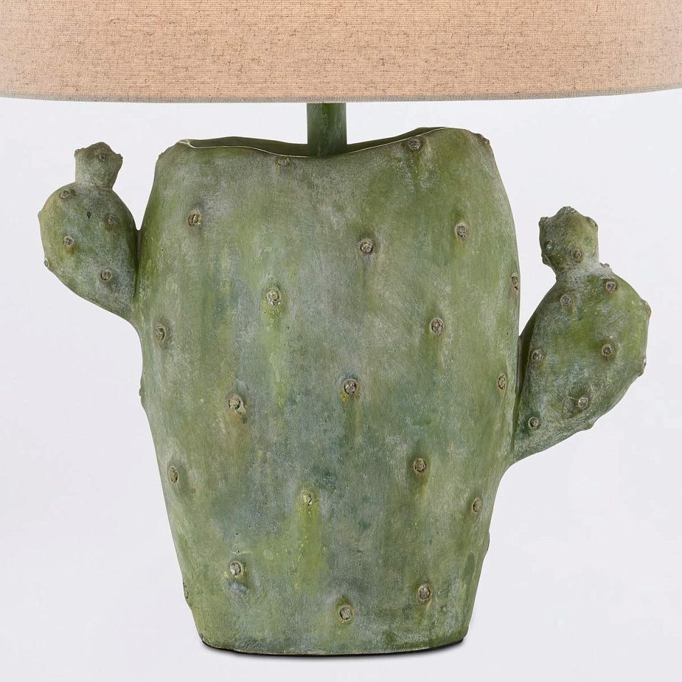 QNC-CACTUS-TL CACTUS Antiqued Green/natural// настольный E27 1х100  х   