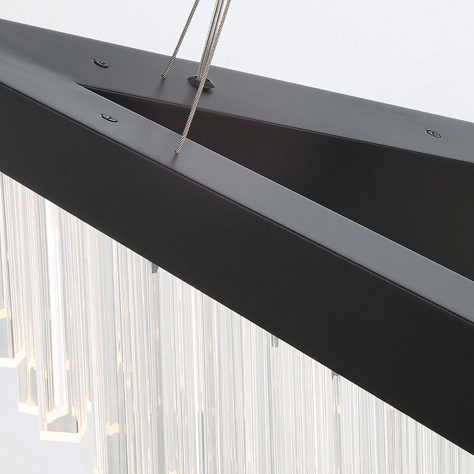 QN-VIVIEN-P-L-BK VIVIEN Matte Black/Clear// подвесной LED 1х40  х   