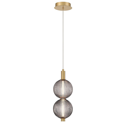 QN-PALMAS-2MP-BG PALMAS Brushed Gold/Smoked // подвесной LED 1х20  х  QN-PALMAS-2MP-BG