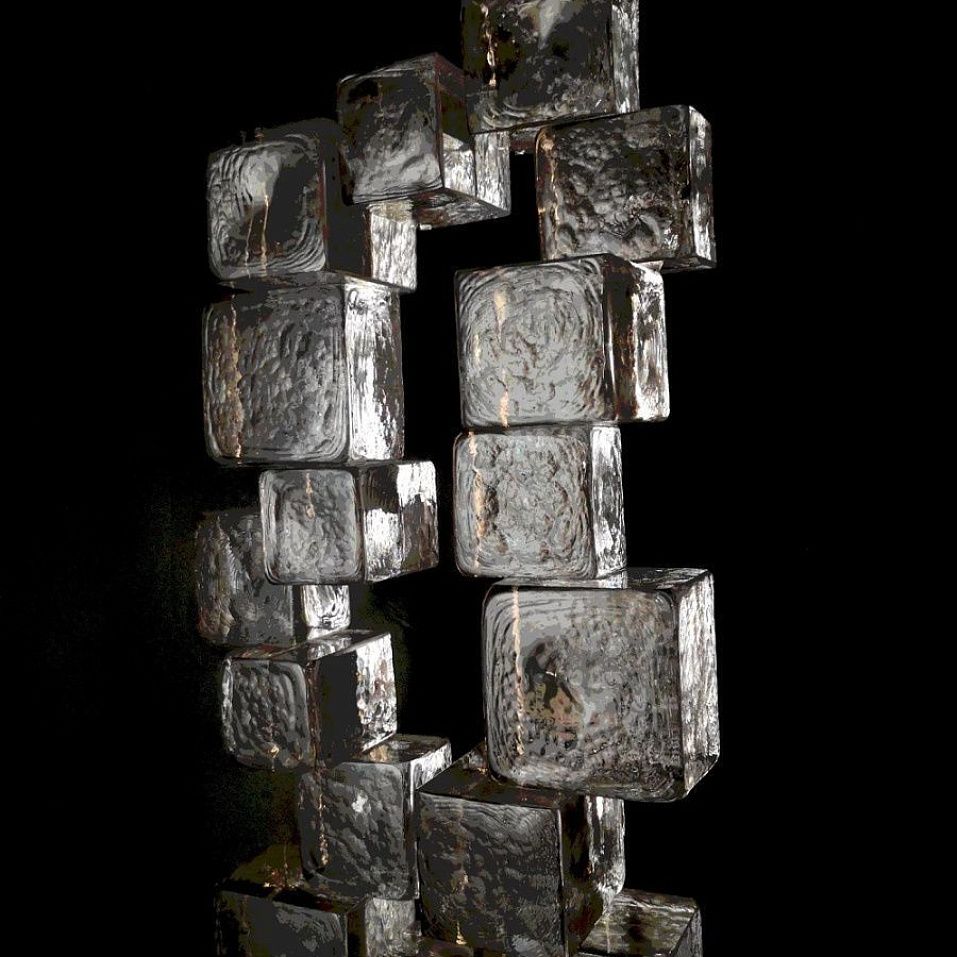 ICE CUBES Wall Lamp ICE CUBE сатинированная латунь/прозрачный// настенный LED 2х5  х   
