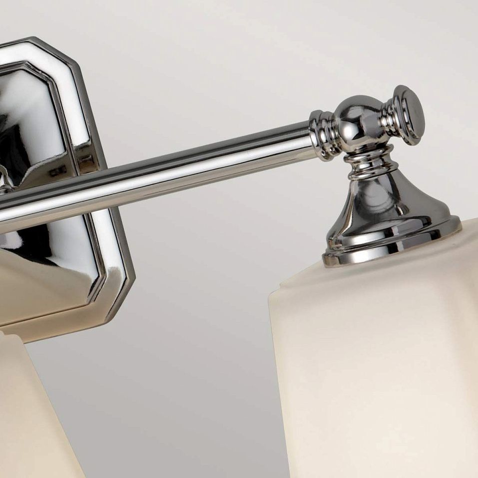 FE-CONCORD3-BATH CONCORD Polished Chrome/Etched Glass// настенный G9 LED 3х3  х   