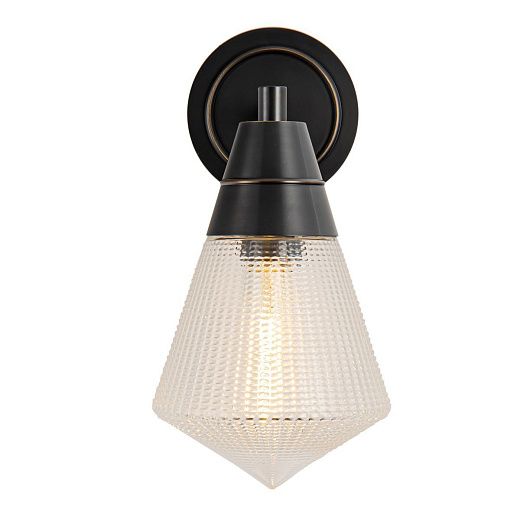 QN-WILLARD-1WB-UBZ-PG WILLARD Urban Bronze/Clear Prismatic// настенный E27 1х60  х  QN-WILLARD-1WB-UBZ-PG