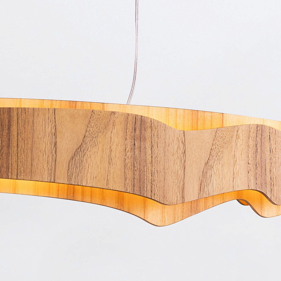 QN-HORIZON-LED-LP-100-TEAK  HORIZON Teak Veneer/Teak Veneer//матовый подвесной LED 1х46  х   