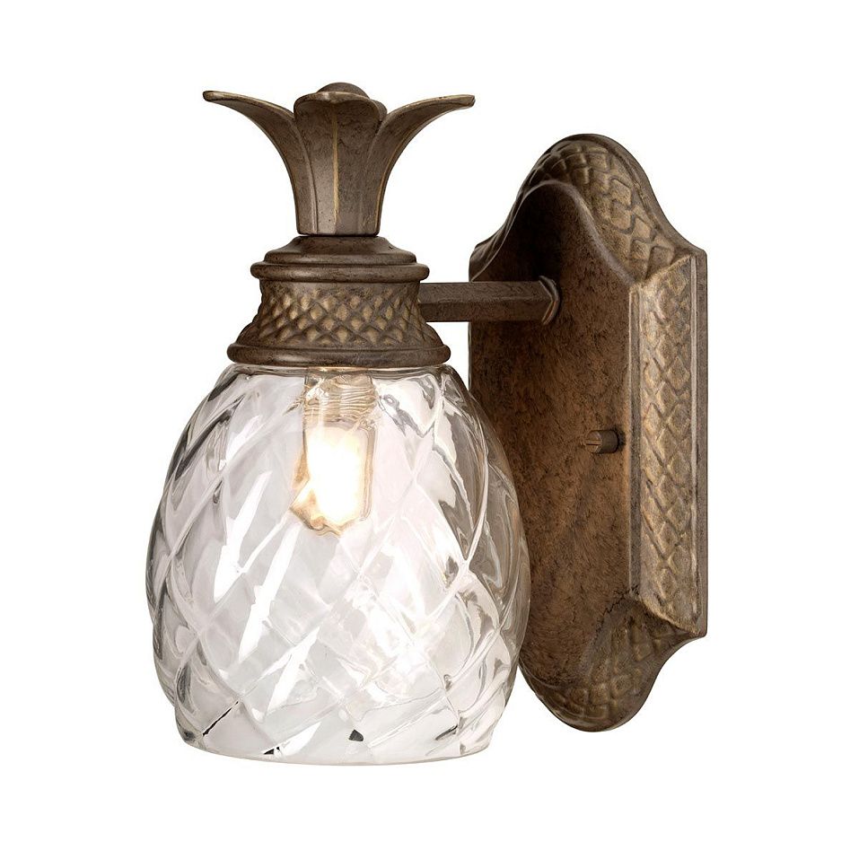 HK-PLANT-BATH-PZ PLANTATION Pearl Bronze/Clear// настенный G9 LED 1х3  х   