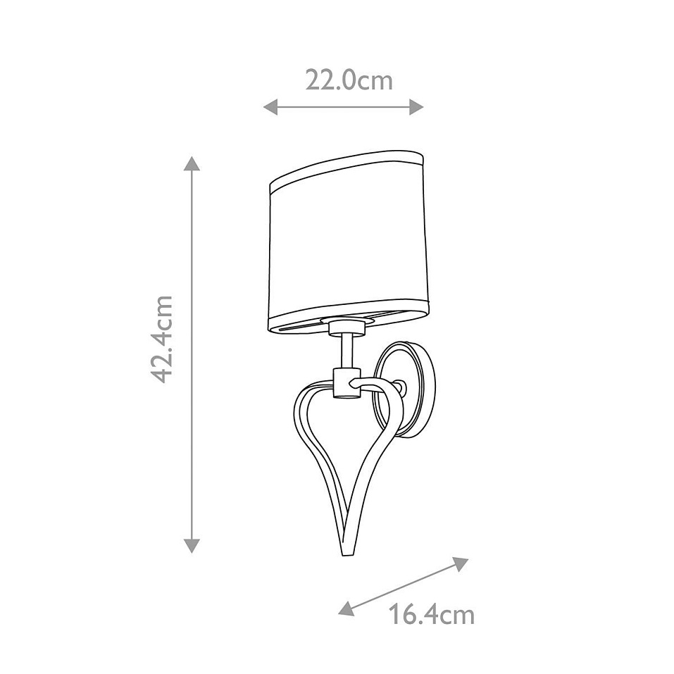 BATH-FALMOUTH-PC FALMOUTH Polished Chrome/Black// настенный G9 LED 1х3 LED 3000K 1х1   