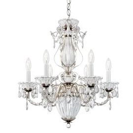 1246 48 H BAGATELLE античное серебро/прозрачный// подвесной E14 7х40  х  1246 48 H