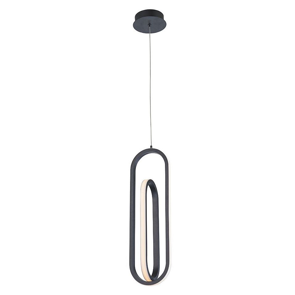 QN-DEMARK-1P-BK DEMARK Matte Black///белый подвесной LED 1х28  х   
