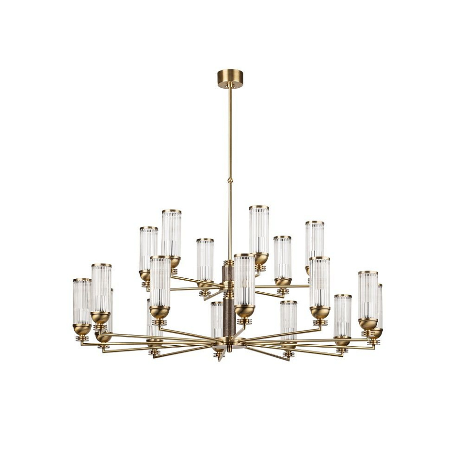 IZA-ZW-12+6(P/4)T IZANO patina/braun/clear// подвесной E14 18х40  х   