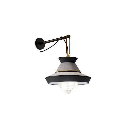 ACAM.005024 CALYPSO Matt black silk lacquered/Sale & pepe//clear настенный E27 1х14  х  ACAM.005024