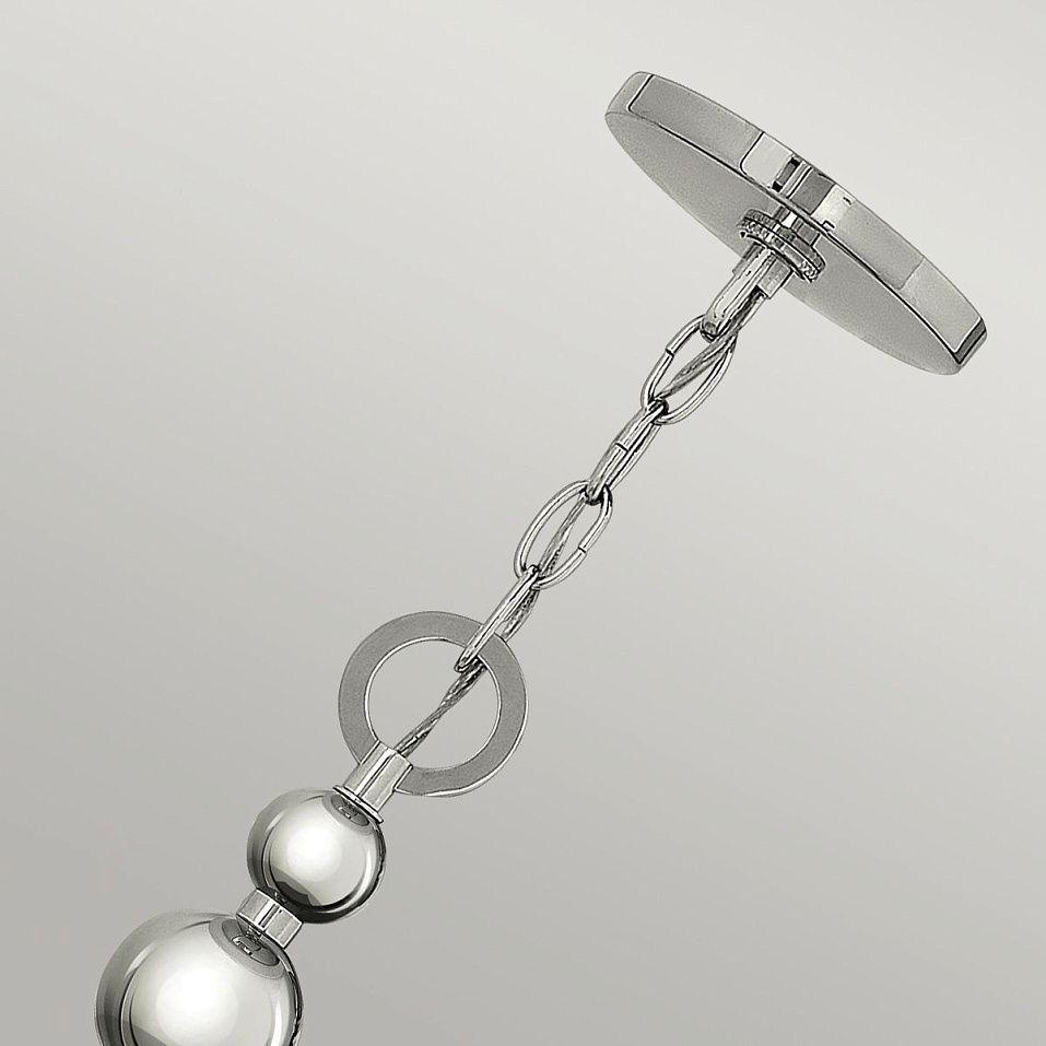 HK-ZELDA-P-B-PN  ZELDA Polished Nickel/White//матовый подвесной E27 3х60  х   