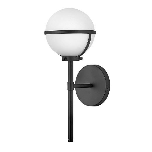 HK-HOLLIS1-O-BK-BATH HOLLIS Black/Opal// настенный E14 1х40  х  HK-HOLLIS1-O-BK-BATH
