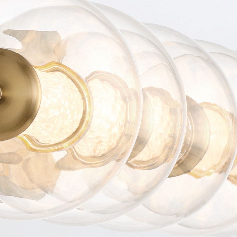 QN-ATOMO-5W-BG ATOMO Brushed Gold /Clear// настенный LED 1х25  х   