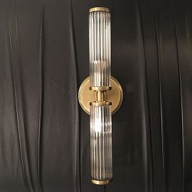 SAL-K-2(P) SALETTO patina brass/clear// настенный E14 2х40  х  SAL-K-2(P)