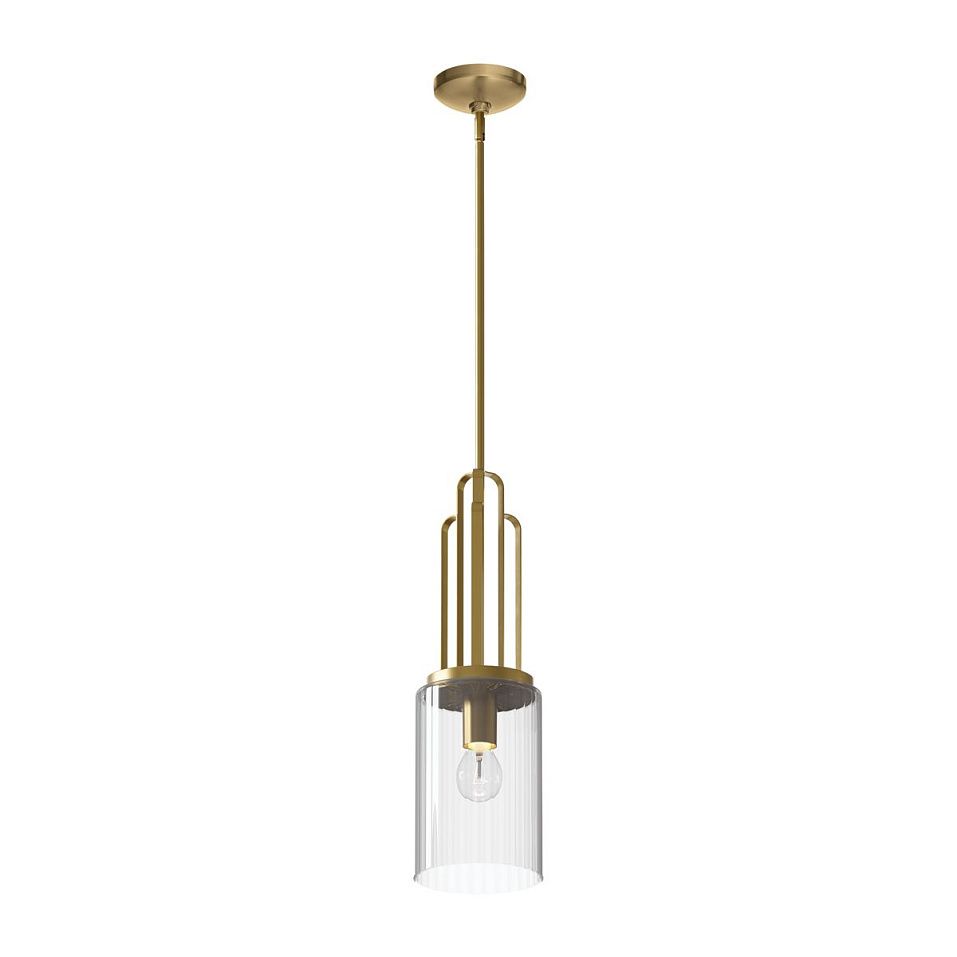 QN-KIMROSE-MP-BNB KIMROSE Brushed Natural Brass/Clear// подвесной E27 1х60  х   