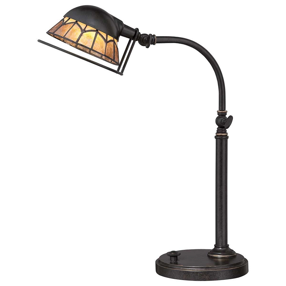 QZ-WHITNEY-TL WHITNEY Imperial Bronze/Mica// настольный LED 1х7  х   