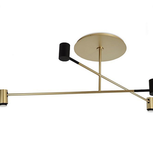ACAM.002603 MELANOCETUS black matt/satin gold// потолочный GU10LED 4х7,5  х  ACAM.002603