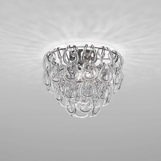 GIOGALI PL35 CR  chrom/clear потолочный E14 2х77  х  GIOGALI PL35 CR