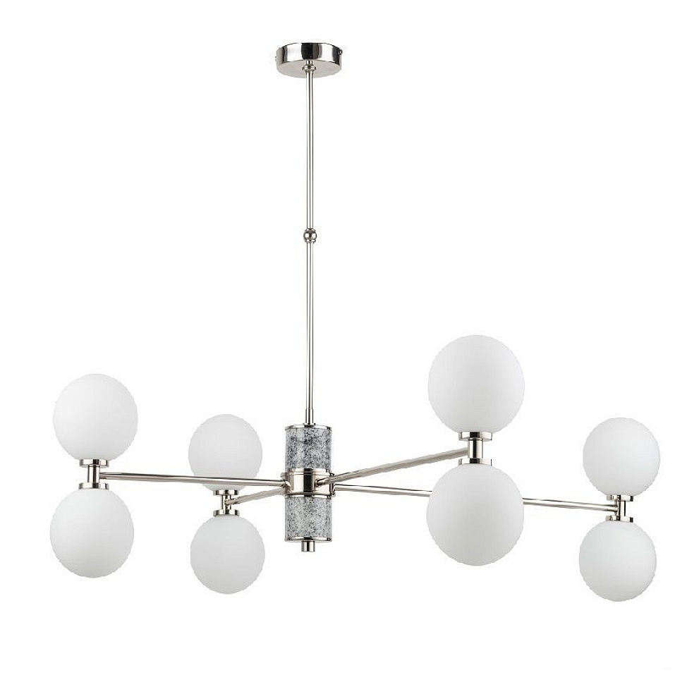 FAB-ZW-4(BN/3)BB FABRIANO shiny nickel/ light gray granite/matt white// подвесной G9 LED 8х5  х   