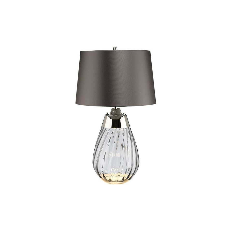 LENA-TL-S-SMOKE LENA SMALL дымчатый/никель/темно-серый// настольный E27 1х60 GU10LED 1х7   