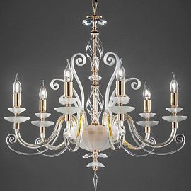 17274/L6L ALICANTE CHARME золотой-сатинированный-прозрачный/// подвесной E14 6х40  х  17274/L6L