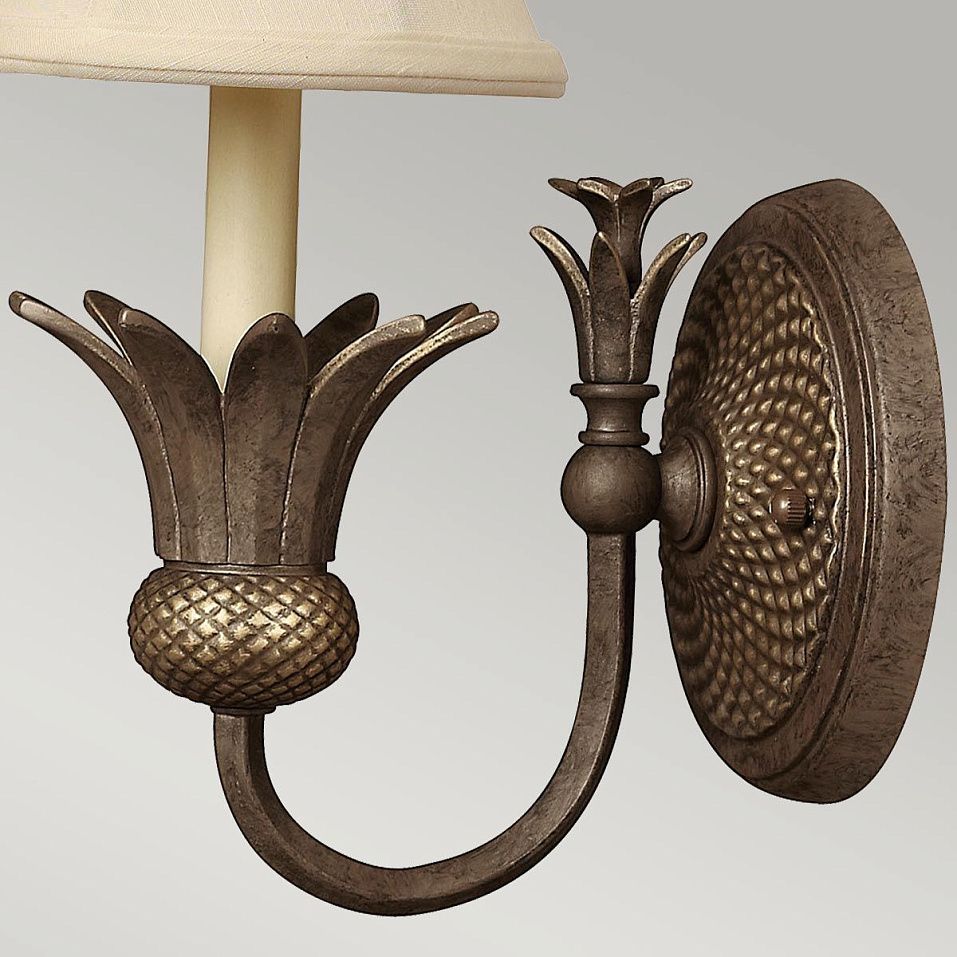 HK-PLANT1-PZ PLANTATION Pearl Bronze/Linen // настенный E14 1х40  х   
