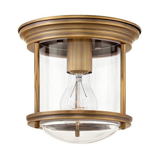 QN-HADRIAN-MINI-F-BR-CLEAR  HADRIAN Brushed Bronze/Clear// потолочный E27 1х60  х  QN-HADRIAN-MINI-F-BR-CLEAR 