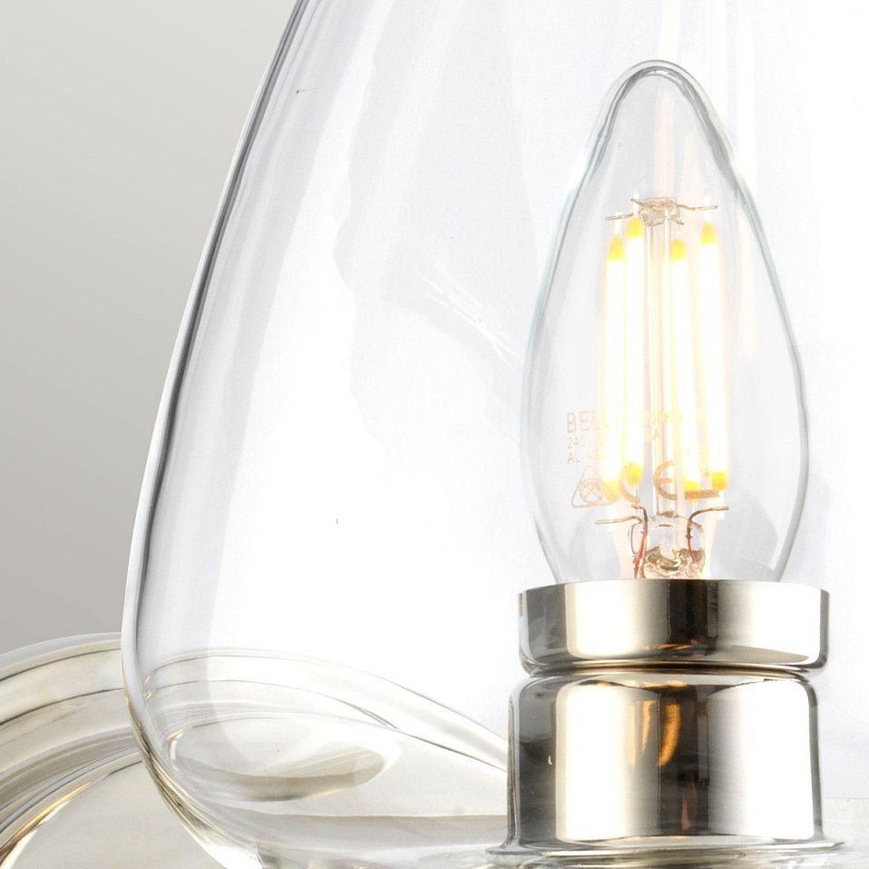 DL-ARMAND1-PN ARMAND Polished Nickel/Clear// настенный E14 1х40  х   
