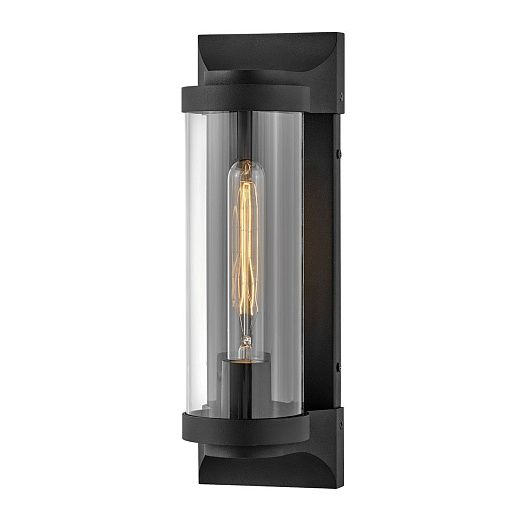 QN-PEARSON-M-TK PEARSON Textured Black/Clear// настенный E27 1х60  х  QN-PEARSON-M-TK