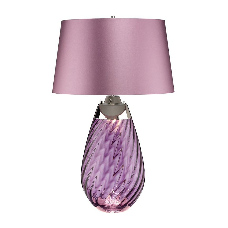 LENA-TL-L-PLUM  LENA аметистовый/никель/фиолетовый// настольный E27 1х60 GU10LED 1х7   