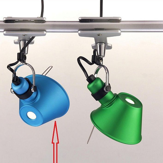 A 01 08 70  TOLOMEO micro pinza aquamarin/aquamarin// переносной E14 1х60  х  A 01 08 70 