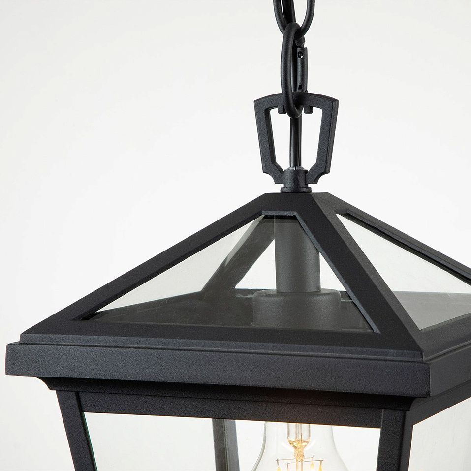 QN-ALFORD-PLACE8-S-MB ALFORD PLACE Museum Black /Clear glass// подвесной E27 1х60  х   