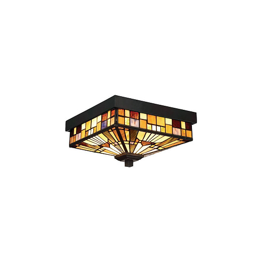 QZ-INGLENOOK-F INGLENOOK OUTDOOR бронза/разноцветный// потолочный E27 2х60  х  QZ-INGLENOOK-F