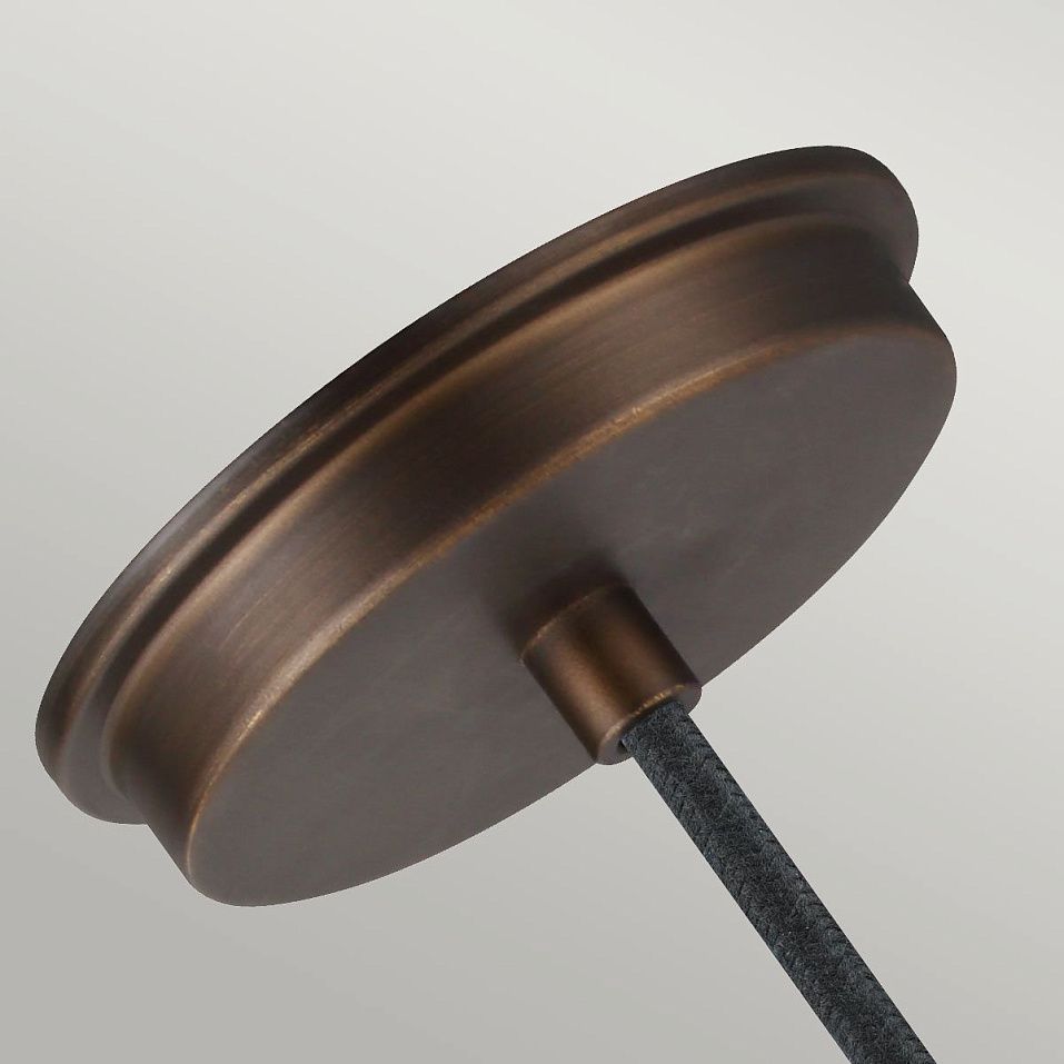 FE-BASKIN-P-B-BR BASKIN Painted Aged Brass/Dark Weathered Zinc/Clear// подвесной E27 1х60  х   